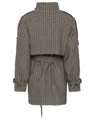 Gestuz - GZAvic Midi Jakke - Brown/Green Houndstooth